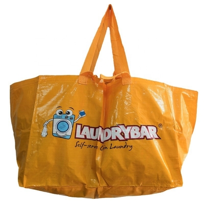 100gsm CMYK 2.5x60cm 80x37x20cm حقيبة منسوجة PP مغلفة
