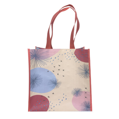 RPET 38x31x16cm 120gsm أكياس حمل مغلفة من مادة البولي بروبيلين
