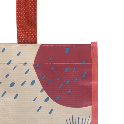 RPET 38x31x16cm 120gsm أكياس حمل مغلفة من مادة البولي بروبيلين