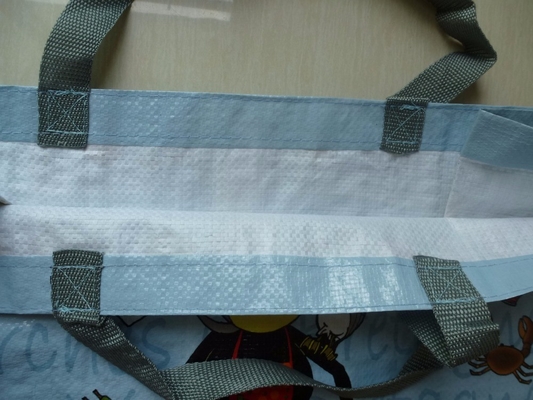 مطبوعة Bopp 15x38cm 120gsm حقيبة منسوجة PP مغلفة