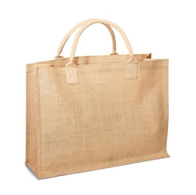 حقيبة تسوق من الخيش قابلة لإعادة الاستخدام 40x14x34 سم 390gsm الجوت
