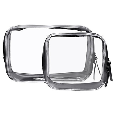 OEM واضح مقبض مستحضرات التجميل 18x5x8cm حقيبة قلم رصاص PVC