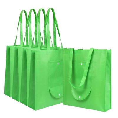 مطبوعة 80gsm TNT 35x12x40cm حقيبة غير منسوجة قابلة للطي