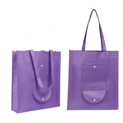 مطبوعة 80gsm TNT 35x12x40cm حقيبة غير منسوجة قابلة للطي