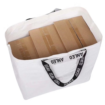 سوبر ماركت OEM بالألوان الكاملة 30 سم AZO Free 100gsm RPET Bag