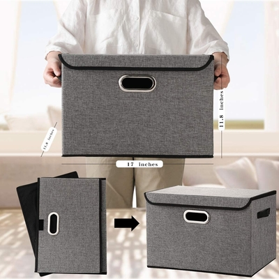 ملابس 10L 10KG 32x32x16cm صندوق قماش قابل للطي