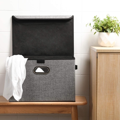 ملابس 10L 10KG 32x32x16cm صندوق قماش قابل للطي