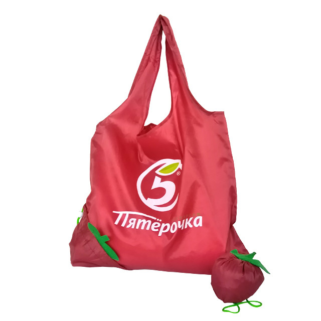 35x55cm OEM 210D 1 Color 50cm Nylon حقيبة تسوق قابلة للطي